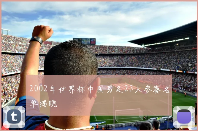 2002年世界杯中国男足23人参赛名单揭晓